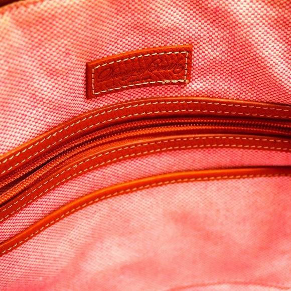 Dooney & Bourke Dillen Double Pocket Satchel, Caramel - Picture 5 of 11